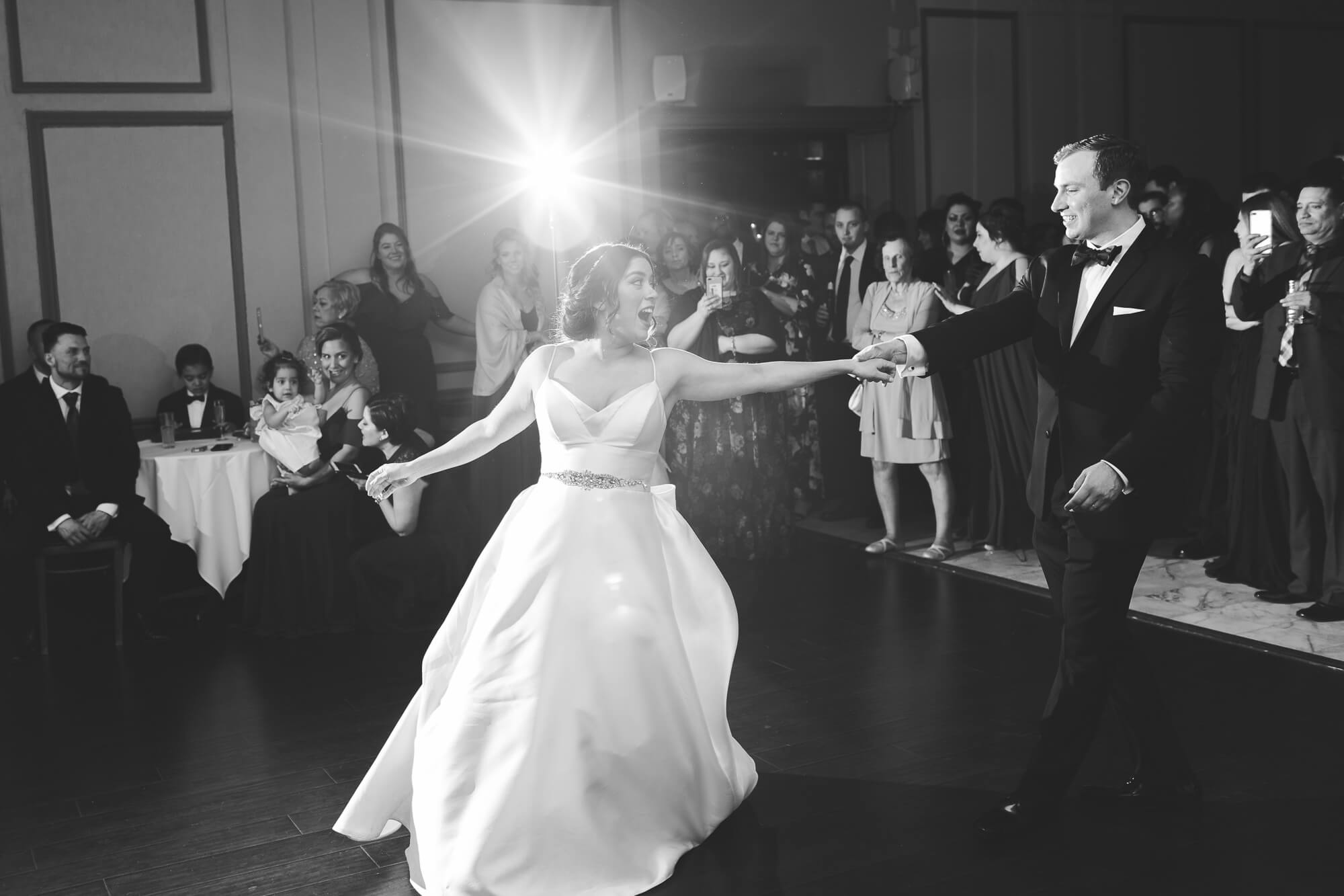 baby i'm yours arctic monkeys first dance | romantic elegant city wedding photography elle rose | oahu hawaii wedding photographer| destination black tie winter wedding in chicago illinois